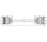 Wago Winsta Midi Patch Cord Installation Réglable Dans le Bâtiment - 771-9995/007-801