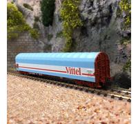 Wagon à bâche coulissante VITTEL, SNCF Ep IV-V -N 1/160- FLEISCHMANN 837711