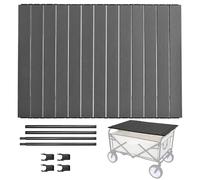 Wagon avec Table, Wagon Table de en Haut, Top Pliable 30x22, Alliage en Aluminium Lourd, Portable imperméable pour Le Camping