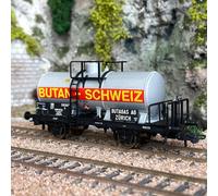 Wagon citerne 2 essieux "Butan-Schweiz" CFF, Ep II et III - ROCO 76312 - HO 1/87