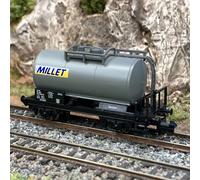 Wagon citerne 2 essieux "MILLET", SNCF, Ep V - MINITRIX 18098 - N 1/160-