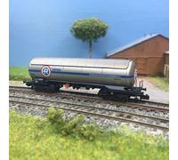 Wagon-citerne pétrole brut 4 essieux type PRR «Repesa-Repsol», blanc/orange, REN
