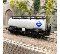 Wagon citerne type ZZ, 2 bogies, "ARAL", DB, Ep III - BRAWA 48511 - HO 1/87