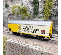 Wagon couvert frigorifique de type Tnfhs 38, Brasserie Dinkelacker, DB, Ep. III