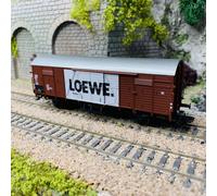 Wagon couvert Gbkl 238, "LOEWE", DB, EP IV - MARKLIN 46155 - HO 1/87