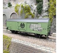 Wagon couvert Glt, 2 essieux, "A. Pöttinger", ÖBB, Ep. III - BRAWA 50499 - HO 1/