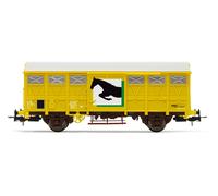 JOUEF Wagon fermé SNCF à 2 essieux GS pour Le Transport de Chevaux, Jaune