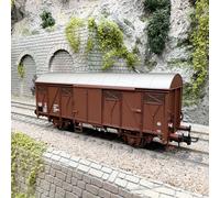 Wagon couvert type Gs, feux de fin de convoi, DR, Ep. IV - RIVAROSSI HR6697 - HO