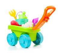 Molto With Folding Handle And Buildable Area Includes Beach Accessories Includes Beach Car 6 Pieces Multicolore