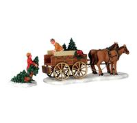 Wagon De Sapin De Noël, Ensemble De 2 - LEMAX COD. 43451