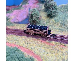 Wagon-jarres pour le transport d'acide couleur bronze - MARKLIN 82310 - Z 1/220