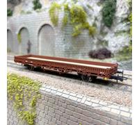 Wagon plat à ranchers pivotants type Ks, FS, Ep. IV - ROCO 6600165 - HO 1/87