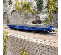 Wagon plat de type 401Zb, transport de charges lourdes, PKP, Ep. VI - PIKO 58420