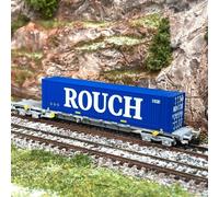 Wagon porte conteneur "Rouch" Sncf, Ep VI - ARNOLD HN6531 - N 1/160