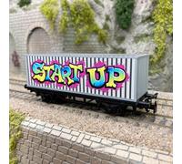 Wagon porte conteneur "Start Up" - MARKLIN 44831 - HO 1/87