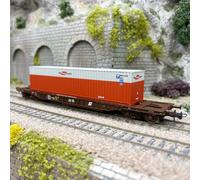 Wagon porte conteneur T3 type Sdgmns, "Rail Cargo Austria", ÖBB, Ep. V - ROCO 67