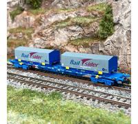 Wagon porte conteneurs MMC3E "Rail Sider", Renfe , Ep VI - ARNOLD HN6592 - N 1/1