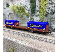 Wagon porte conteneurs Rgs, "Gruppo Bernardini", FS, Ep V - Rivarossi HR6555 - H