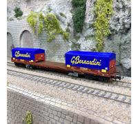 Wagon porte conteneurs Rgs, "Gruppo Bernardini", FS, Ep V - Rivarossi HR6555 - H