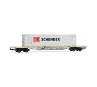 Wagon porte-conteneurs Sgnss 4 essieux DB Schenker ep. VI - Rivarossi HR6703 HO