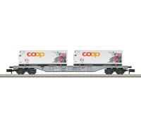 Wagon Porte-Conteneurs Spur N Trix 15494 « Coop® » Neuf OVP