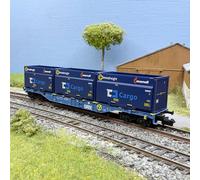 Wagon porte-conteneurs type Sgnss, chargement 3 conteneurs «Innofreight», GATX R