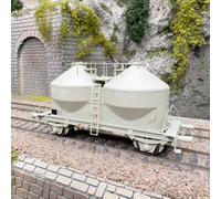 Wagon silo à poussière Ucs908, N°21 80 910 5 777-6, DB, Ep. IV, BRAWA 51327, HO