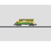 Wagon surbaissé Märklin H0 48613 avec modèle omnibus typique des États-Unis -...