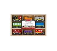 Wagons De Train En Bois 8 Pieces