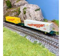 Wagons porte conteneurs "Nothegger", Ep V-VI - ARNOLD HN6657 - N 1/160