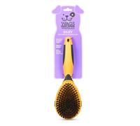 Wags & Wiggles Brosse double face pour chien - Toilettage efficace pour chiens et chats à poils longs ou courts, brosse à perte, brosse démêlante et brosse à poils courts, brosse à gribouiller et à
