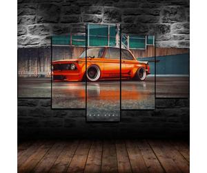 WAGYU Avec cadre Peinture 5 Pièces toile de peinture voiture auto,Art Moderne,HD Sticker Mural Modulaire Affiche Décor,Cadeau,tableau decoration murale chambre automobile Paysage,125x60cm