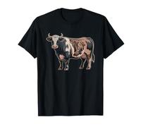 Wagyu Schema De Decoupe du Boeuf Anatomie Tableau Steak T-Shirt