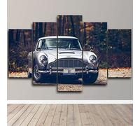 WAGYU tableau multi panneau 5 parties Voiture Classique Vintage tableau imprimé sur toile,tableau imprimé xxl,tableau deco murale,tableaux,posters et arts décoratifs,5 pieces hd print,125x60cm