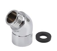 WAHEWUD Adaptateur coudé de douche à main, adaptateur coudé en laiton G1/2 à angle réglable, rotatif, installation simple, connecteur mâle à femelle, pour bras de douche, têtes et