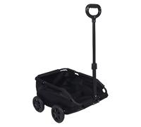 WAHEWUD Chariot pour Chien, Poussette pour Animaux de Compagnie à 4 Roues, Conception en Forme de V, Conception Pliante légère en Trois étapes, Rangement Facile, Chariot pour (Noire)