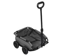 WAHEWUD Chariot pour Chien, Poussette pour Animaux de Compagnie à 4 Roues, Conception en Forme de V, Conception Pliante légère en Trois étapes, Rangement Facile, Chariot pour (Grise)