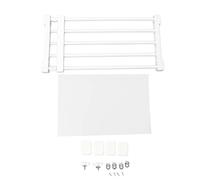 WAHEWUD Étagère de Tension de Placard Murale Extensible, Support pour Organisateur de vêtements sans Clous, Tube en Acier PP de qualité supérieure, Haute dureté, Portant 20 kg, (50-80cm / 19.7-31.5in