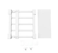 WAHEWUD Étagère de Tension de Placard Murale Extensible, Support pour Organisateur de vêtements sans Clous, Tube en Acier PP de qualité supérieure, Haute dureté, Portant 20 kg, (23-30cm / 9.1-11.8in