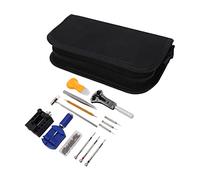 WAHEWUD Kit d'outils de réparation de montre, outils de remplacement de batterie en acier inoxydable avec étui de transport en toile pour le retrait des maillons de réglage de la sangle