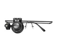 WAHEWUD Loupes 20X, outil professionnel de réparation de bijoux avec lumière LED, matériau en fer ABS, loupe oculaire légère pour la fabrication de bijoux et l'inspection de