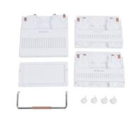 WAHEWUD Panier à Linge Roulant Panier en Plastique à 2 Niveaux pour l'organisation de la Salle de Bain Bac de Rangement ventilé avec Roues Tour de tri Verticale pour vêtements (3 Niveaux)