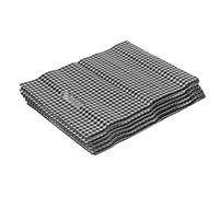 WAHEWUD Paquet de 100 Sacs Cadeaux en LDPE avec poignées, Sacs à Cadeaux réutilisables à Grille Noire et Blanche, 10,6 x 7,9 Pouces pour Les boutiques, Les détaillants, Les Salons