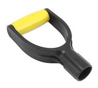 WAHEWUD Poignée de Pelle en D avec Renfort en Silicone, diamètre intérieur de 1,26 Pouce, poignée de Remplacement Universelle pour Pelle à Neige pour Creuser, râteau et Outils de (Jaune Noir)
