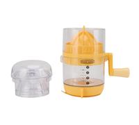 WAHEWUD Presse-citron, presse-agrumes manuel en acier inoxydable avec conception à levier sans effort, presse-agrumes compact pour oranges citrons pamplemousses citrons verts (Jaune)