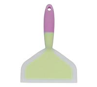 WAHEWUD Spatule large en silicone, spatule pour retourner le poisson, artisanat exquis, combinaison de deux couleurs avec trous de suspension, gadget de cuisine pour cuisiner et (Tête de pelle verte)