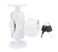 WAHEWUD Support à Double Boule de 1,5 Pouces réglable à 180 degrés Vertical à 360 degrés Horizontal antivol Double Support de Plaque Ronde pour Tablette de Scanner de détecteur de