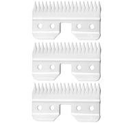 WAHFOX Lot de 3 lames de rechange en céramique à alimentation rapide pour tondeuse Oster A5