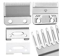 Wahfox Rainure Dent Conception Unique Pro 2 Trous Tondeuse À Cheveux Lames De Remplacement Ensemble Pour Wahl Tondeuse À Cheveux Ajustement Pince Magique-Wb108acs