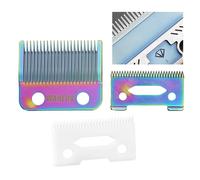 Wahfox Rainure Dent Conception Unique Pro 2 Trous Tondeuse À Cheveux Lames De Remplacement Ensemble Pour Wahl Tondeuse À Cheveux Ajustement Pince Magique-Wb108acc